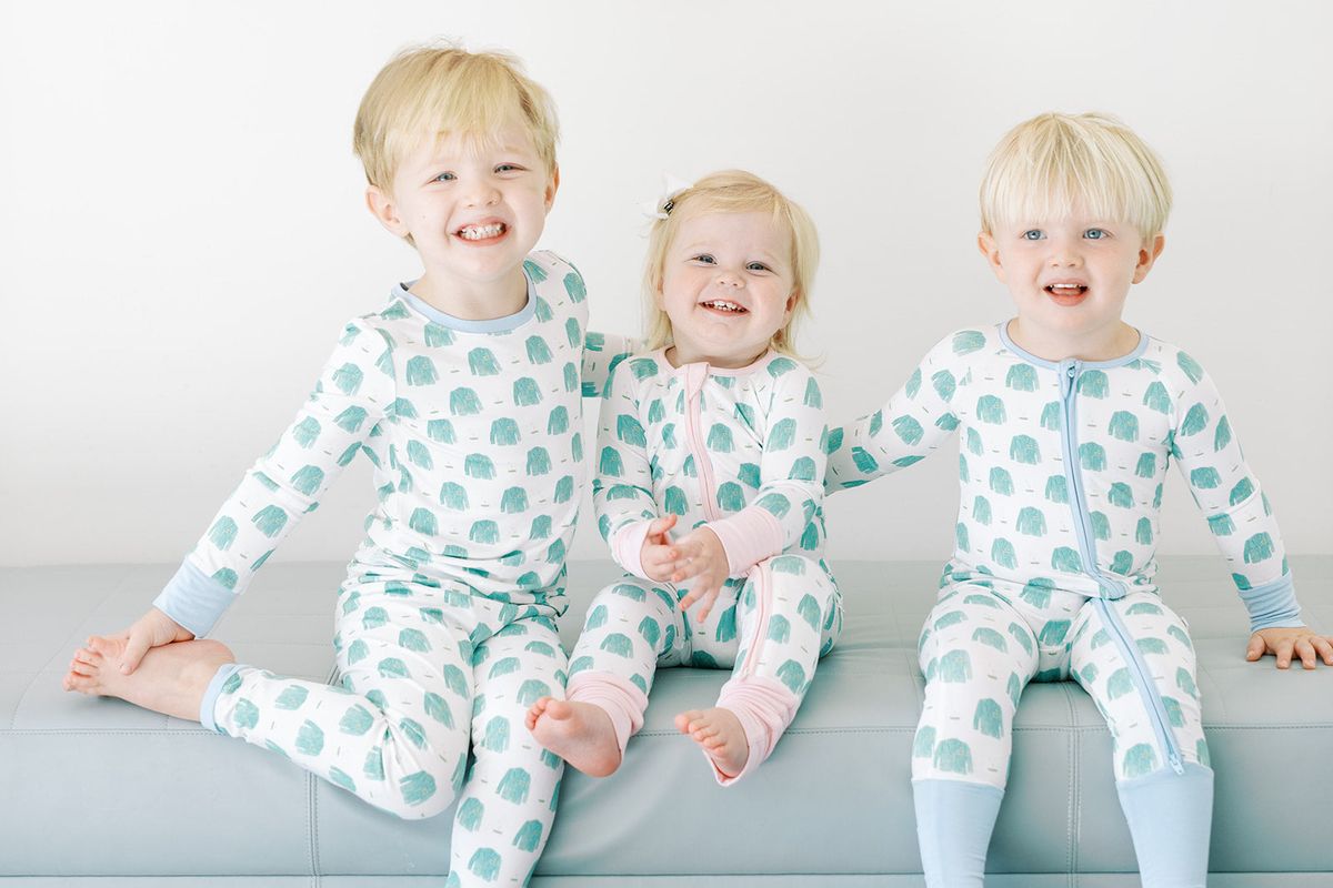 The Uptown Baby Bamboo Pajama 2 Piece Set in Golf