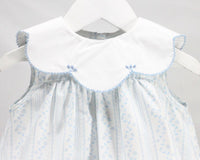 Baby Blessing Scalloped Blue Aria Set
