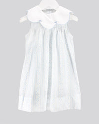 Baby Blessing Scalloped Blue Aria Dress