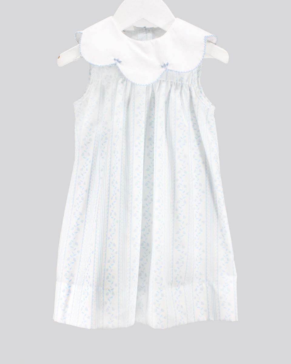 Baby Blessing Scalloped Blue Aria Dress
