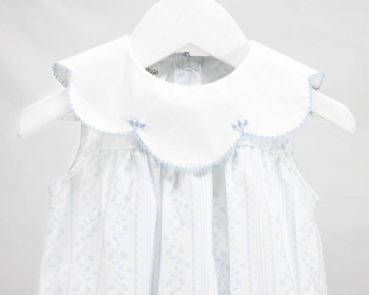 Baby Blessing Scalloped Blue Aria Dress