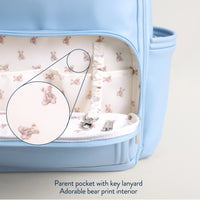 Itzy Ritzy Boss Plus Diaper Bag in Light Blue Bear