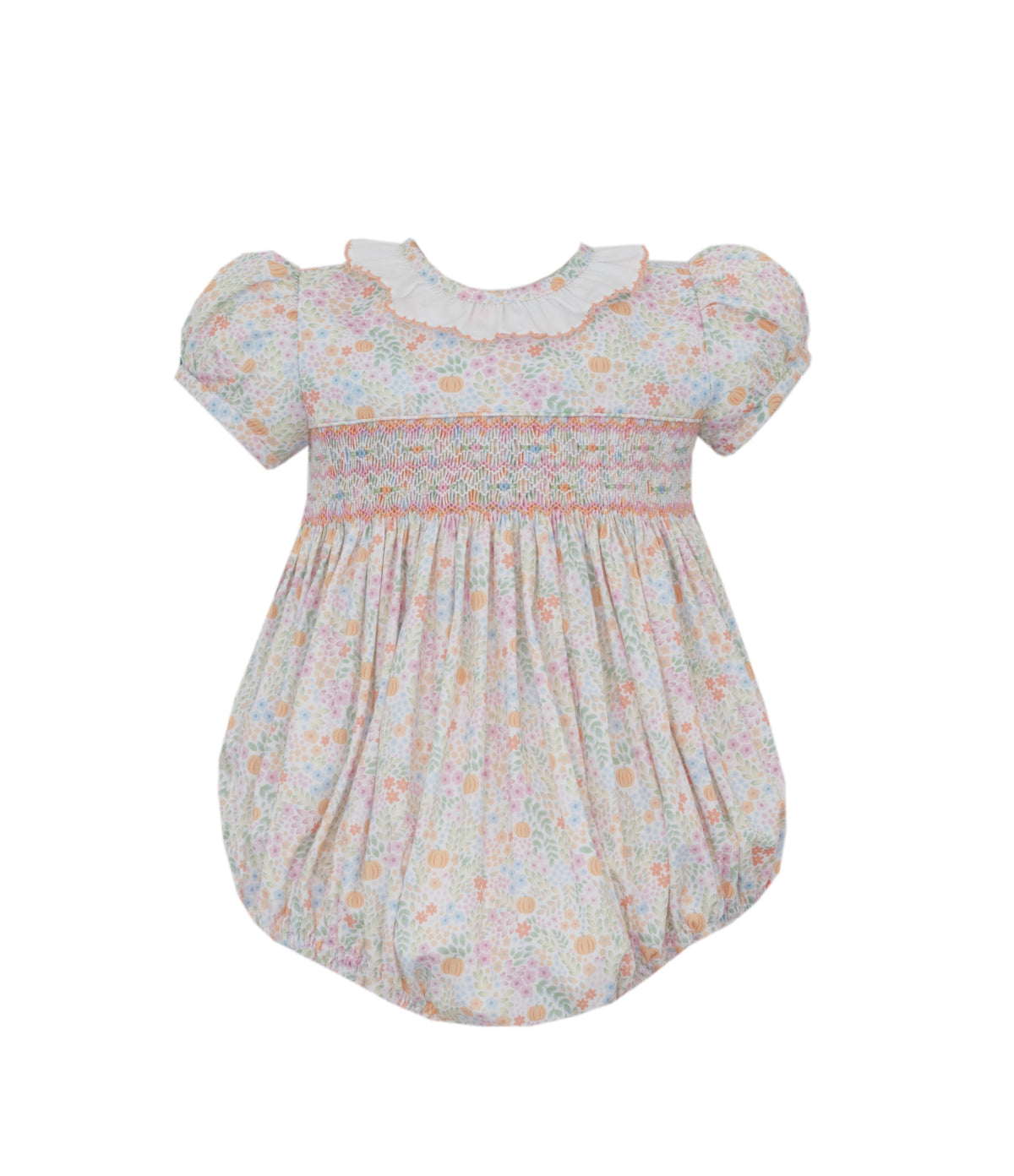 Petit Bebe | Floral Pumpkin Print Bubble