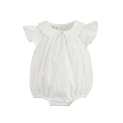 Mud Pie | White Collared Poplin Bubble