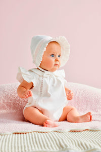 Mud Pie | White Collared Poplin Bubble