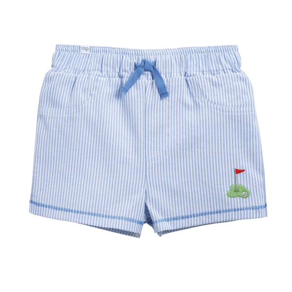 Mud Pie Seersucker Golf Swim Trunks