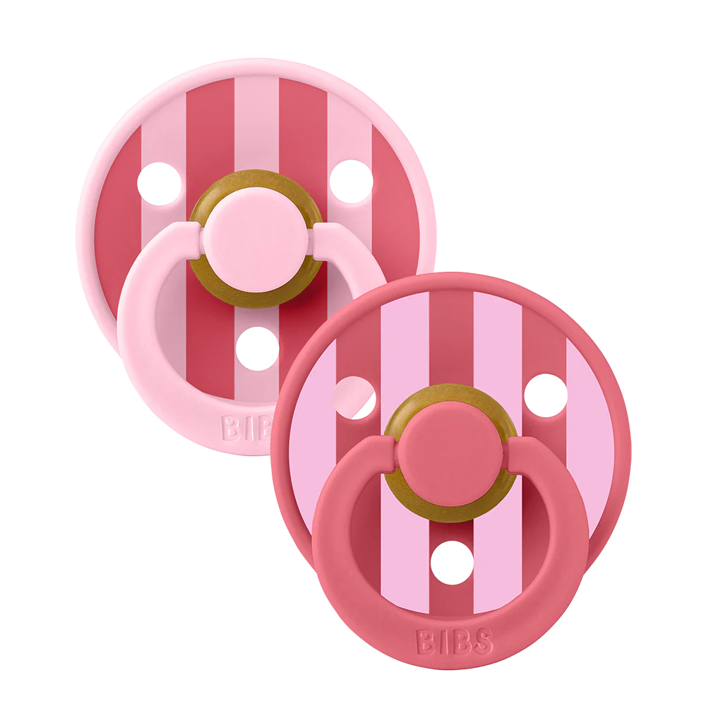 BIBS Colour Natural Rubber Paci Set of 2