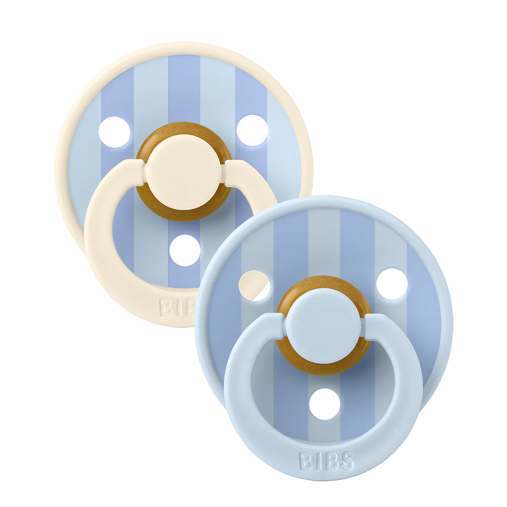 BIBS Colour Natural Rubber Paci Set of 2