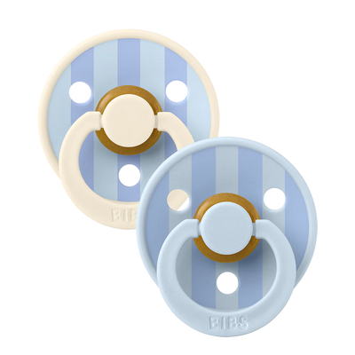 BIBS Colour Natural Rubber Paci Set of 2