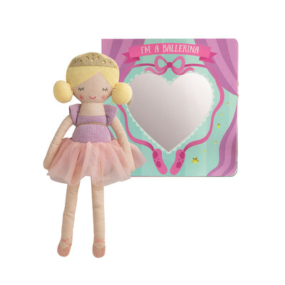 Mud Pie | Pink Ballet Book & Doll Set