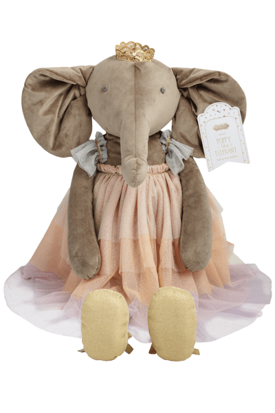 Mud Pie | Poppy The Elephant Princess Jumbo Pal