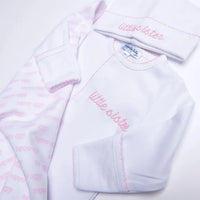 Magnolia Baby | Little Brother/Little Sister  Embroidered Hat