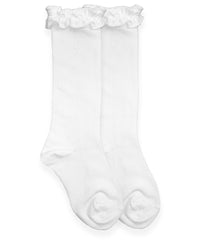 Jefferies Sock Ruffle Knee High Socks