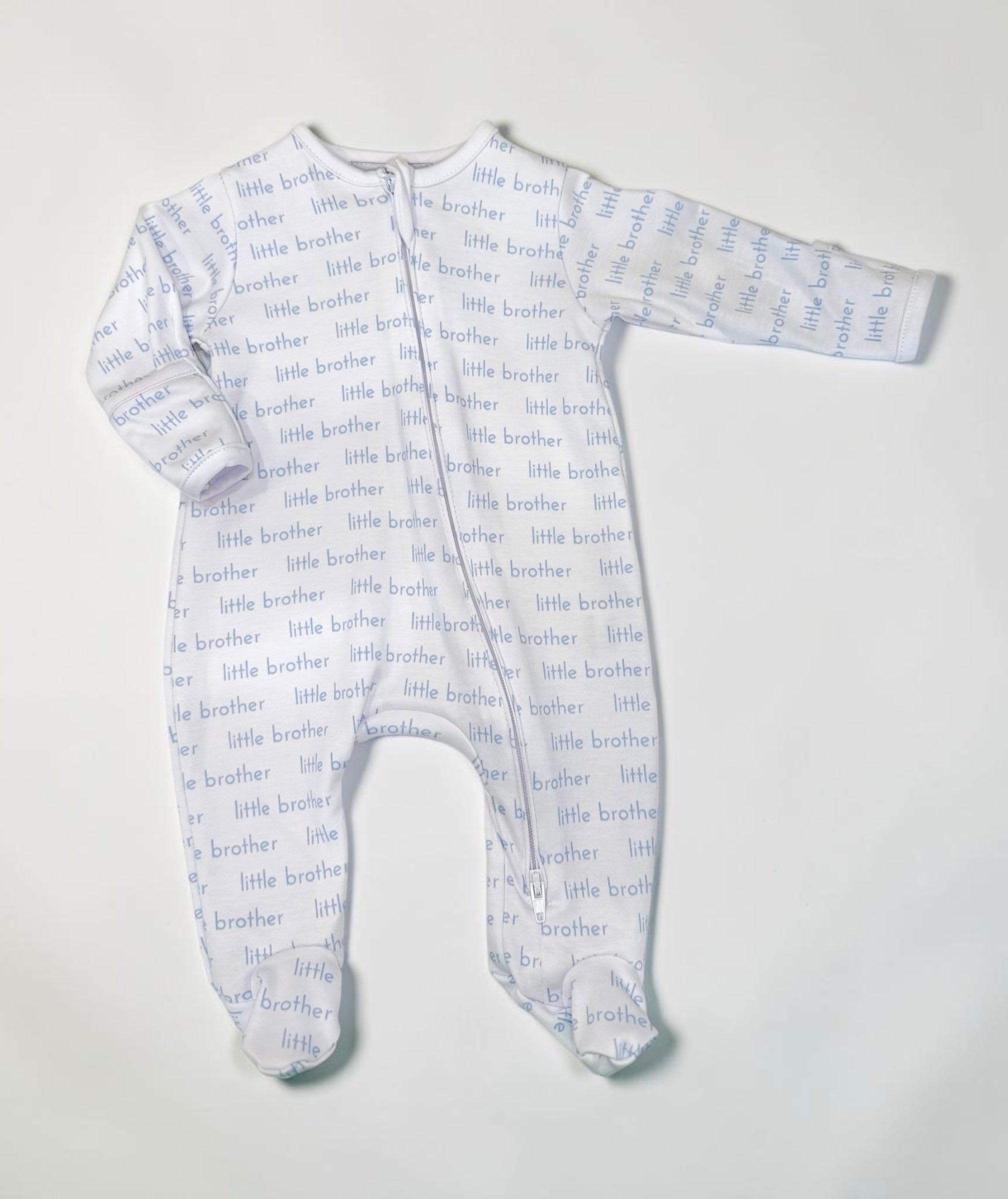 Magnolia Baby | Little Brother & Little Sister Zip Footie Pajamas