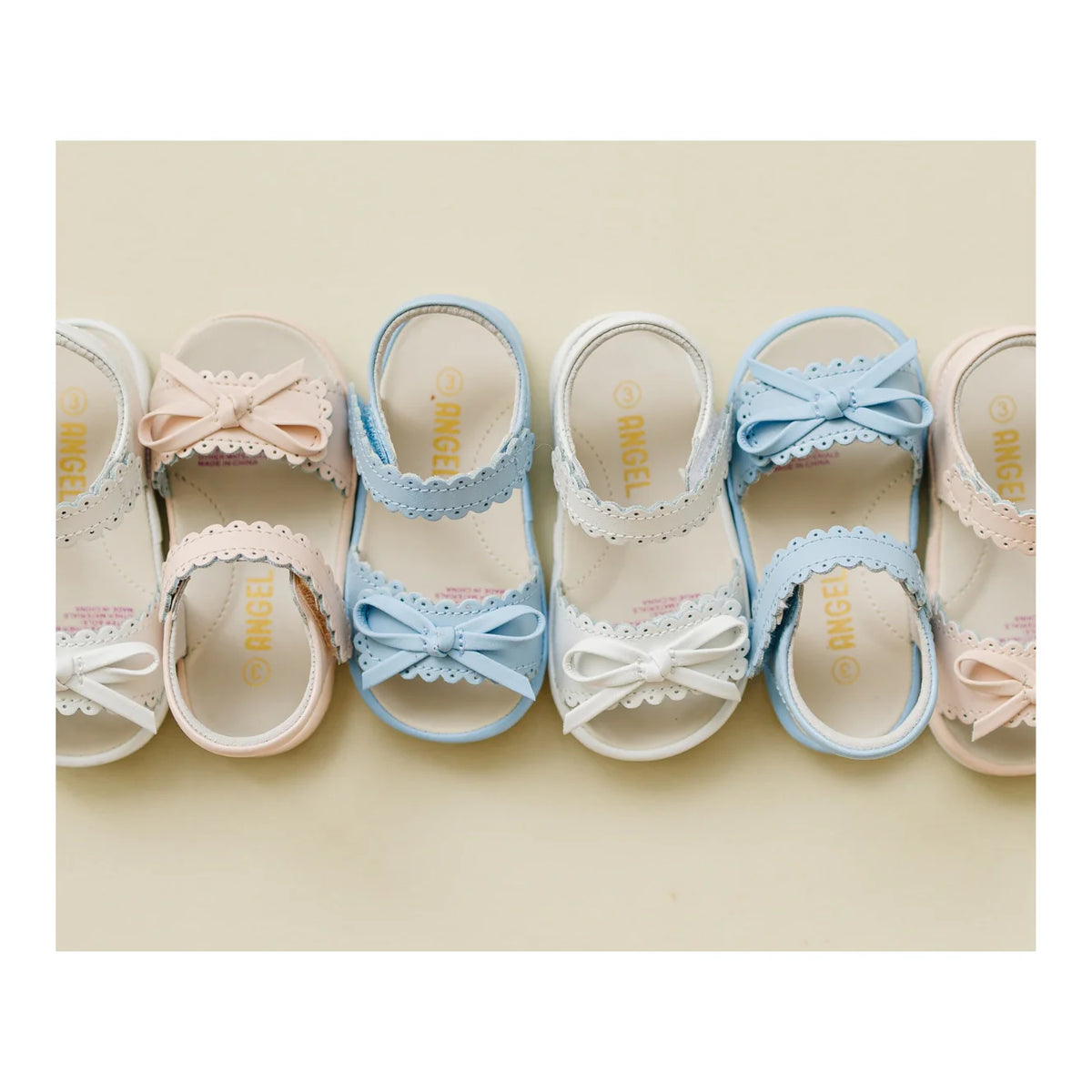 Angel Baby Shoes- Amelie Scalloped Sandal (Baby)