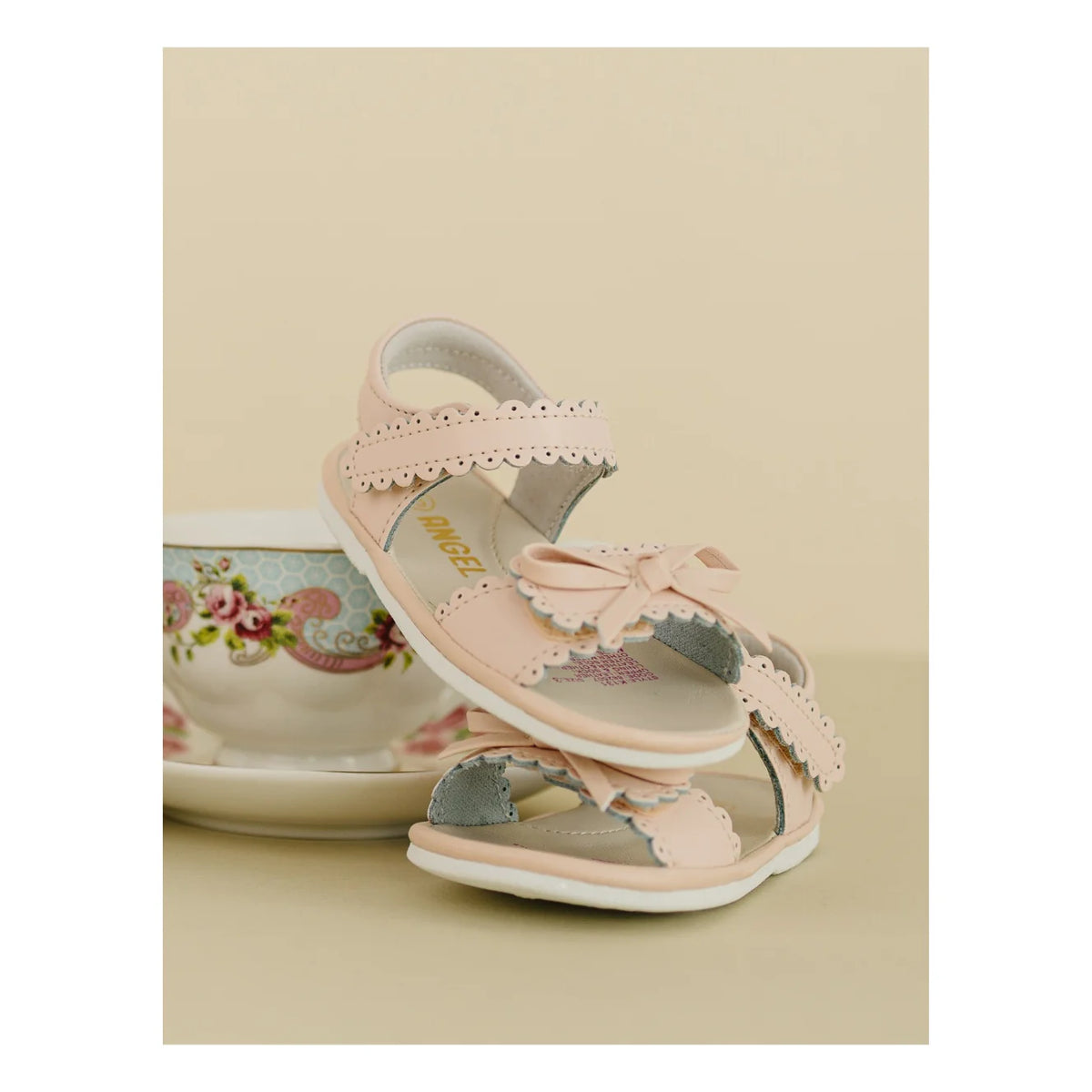 Angel Baby Shoes- Amelie Scalloped Sandal (Baby)