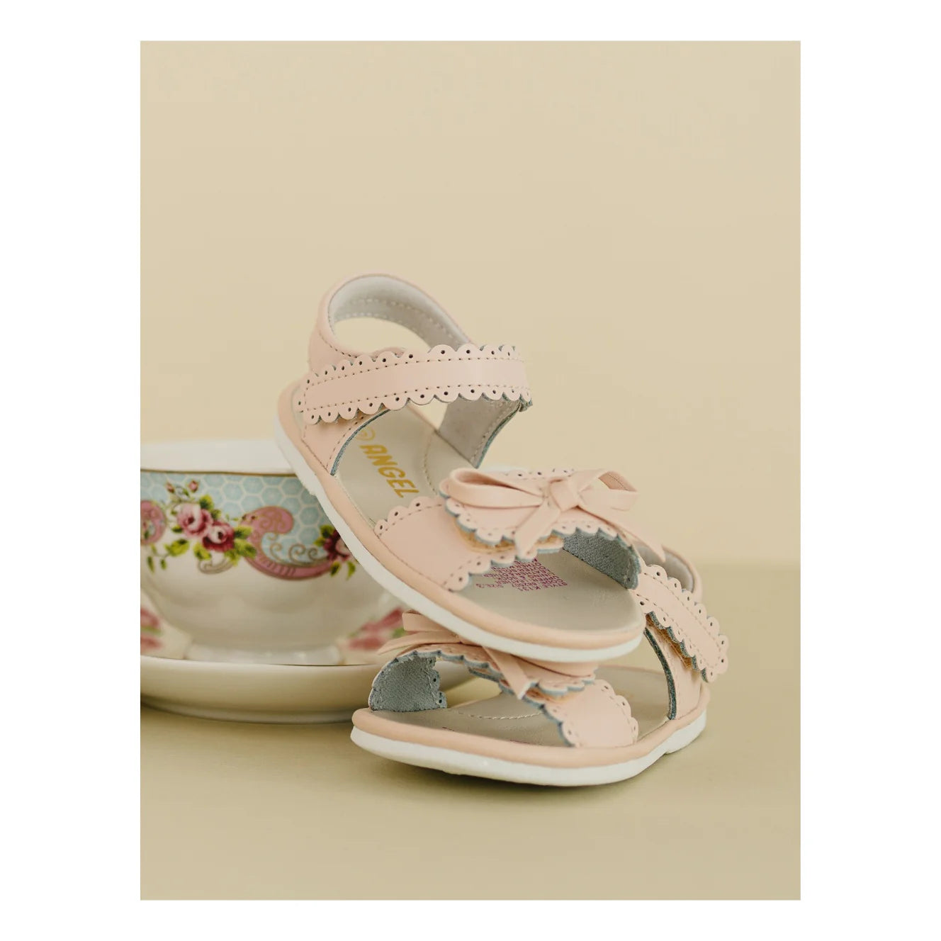 Angel Baby Shoes- Amelie Scalloped Sandal (Baby)