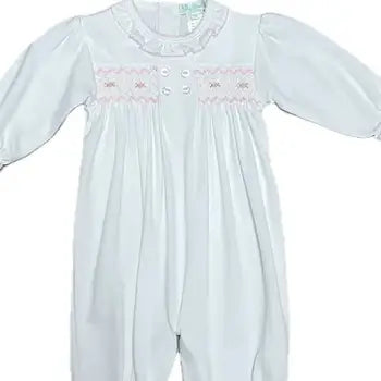 Baby Threads Girl's Hand Smocked Converter Gown