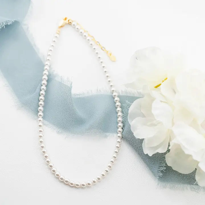 Girls 14K Gold-Plated Pearl Necklace