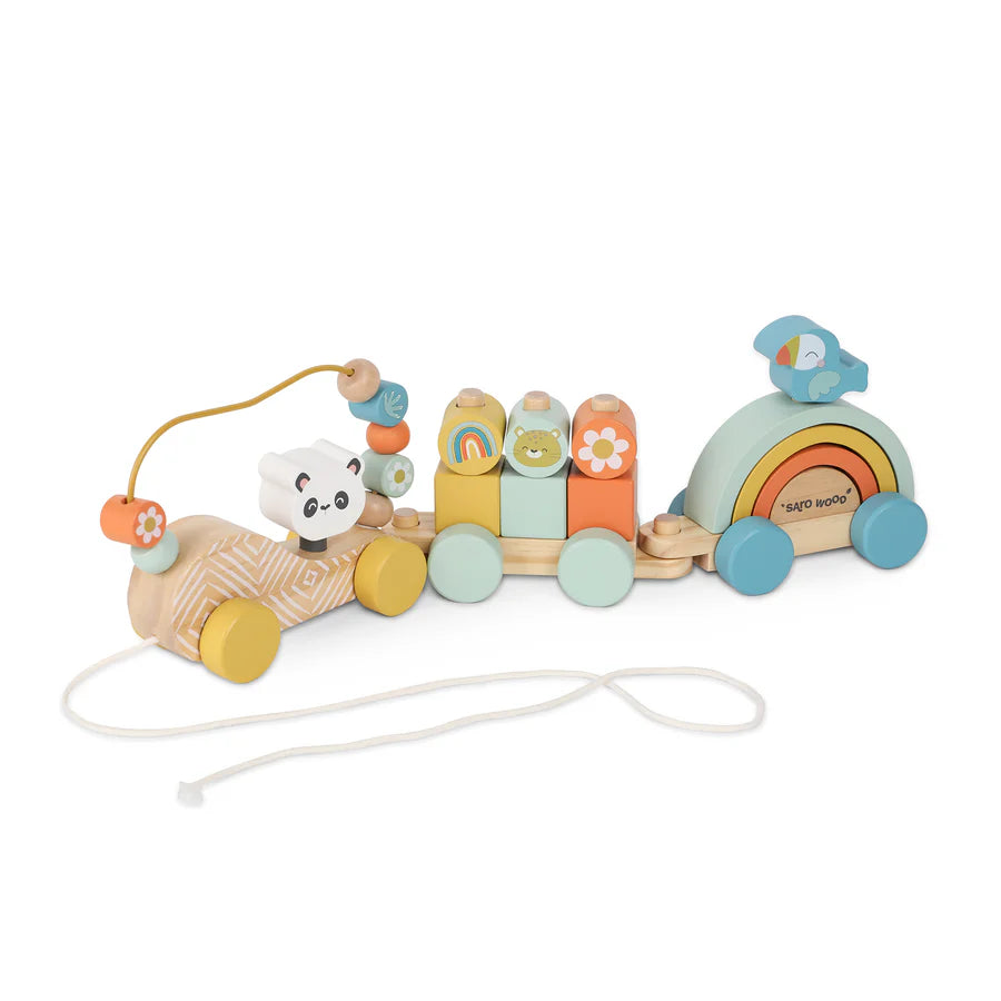 Sarobaby Wild Party Wooden Train Set