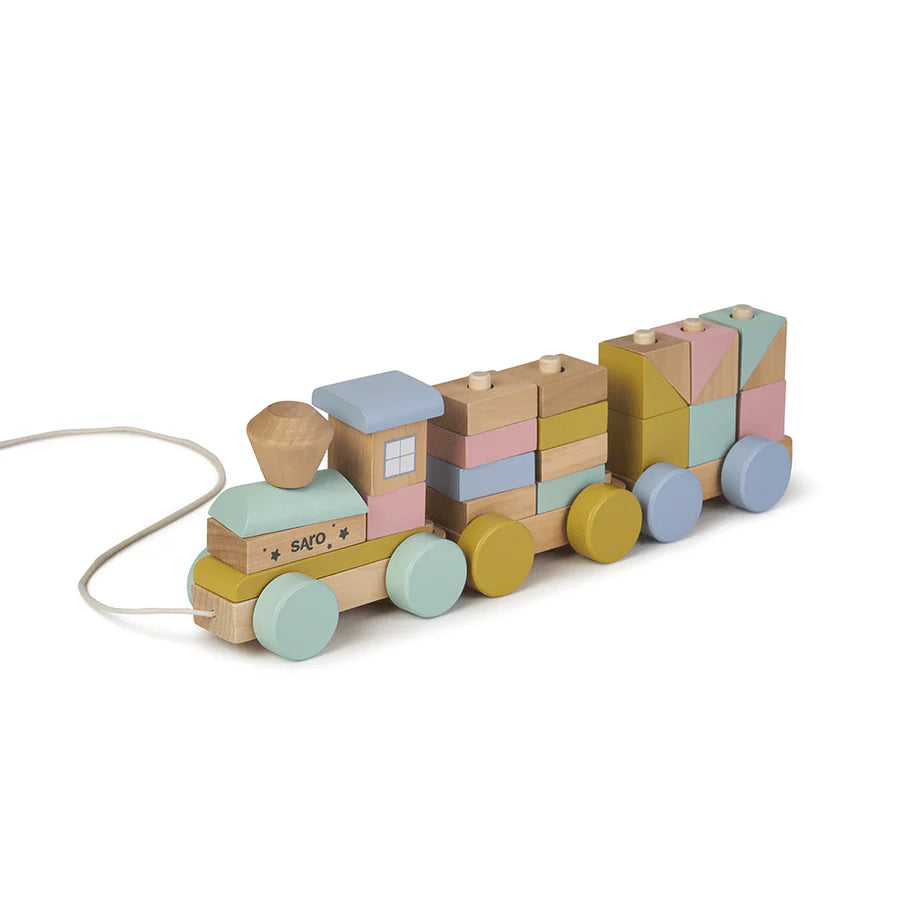 Sarobaby Wooden Train Set