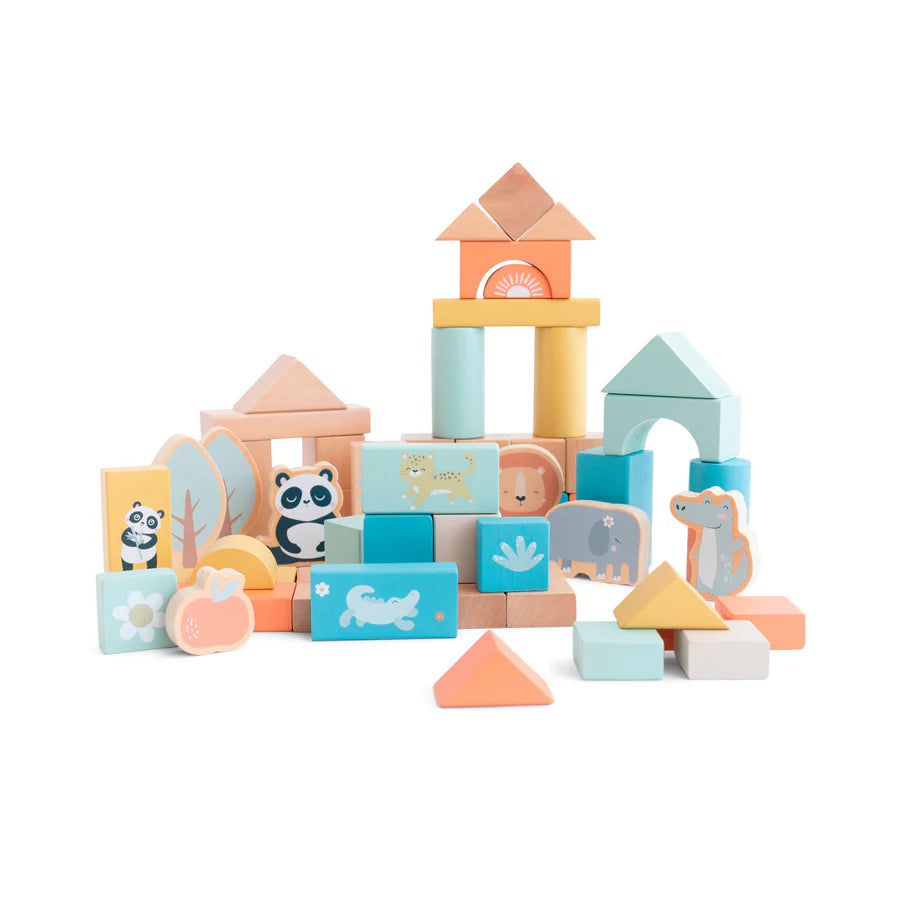 Sarobaby 60 Pc Wooden Block Set