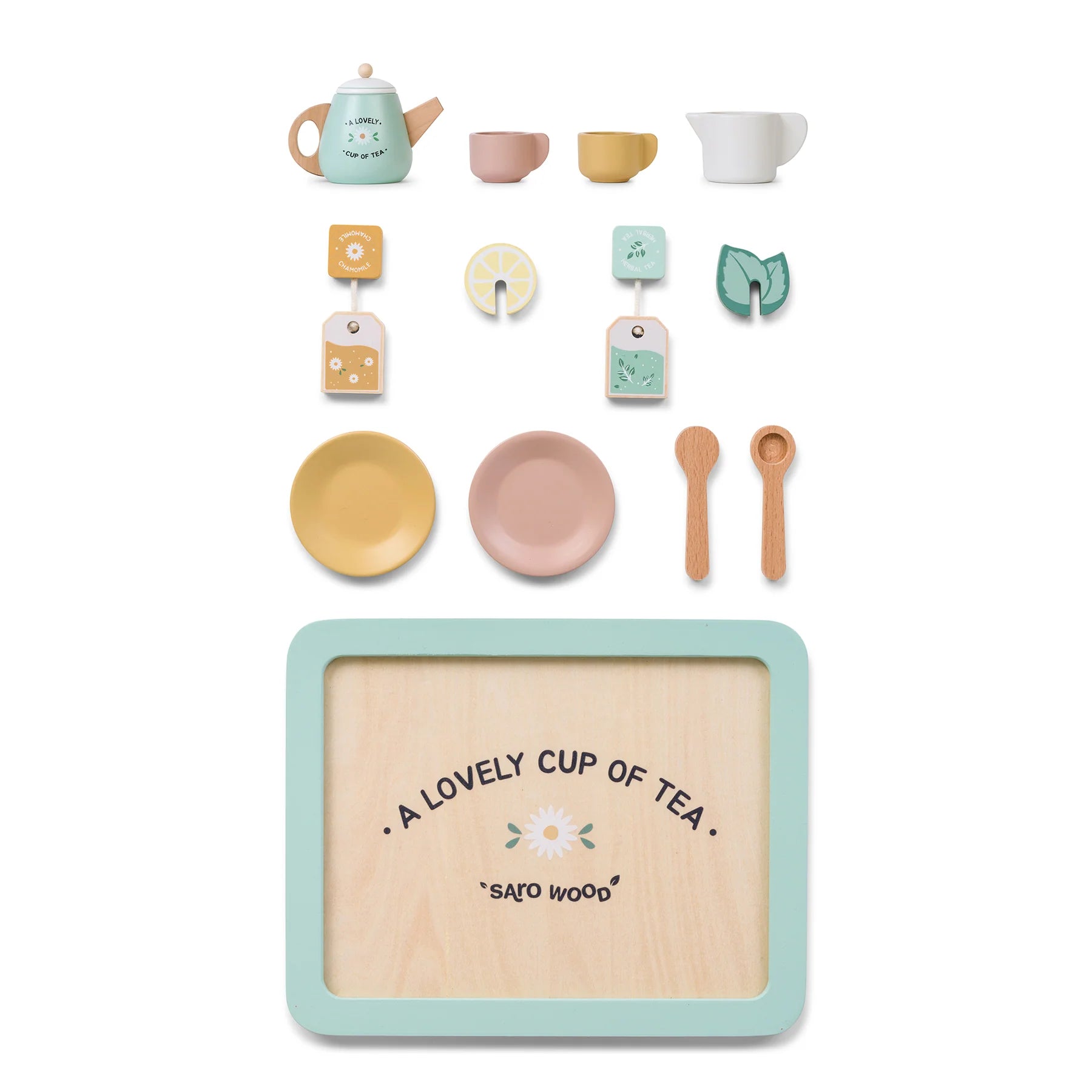 Sarobaby Wooden Tea Set