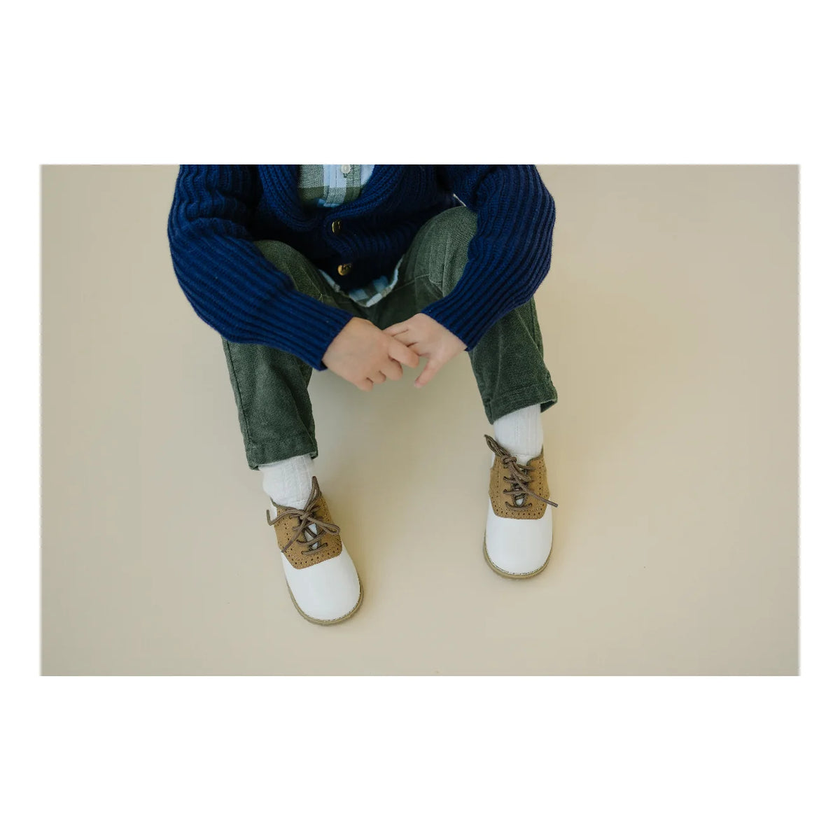 L'Amour Shoes | Luke Two Tone Leather Saddle Shoe