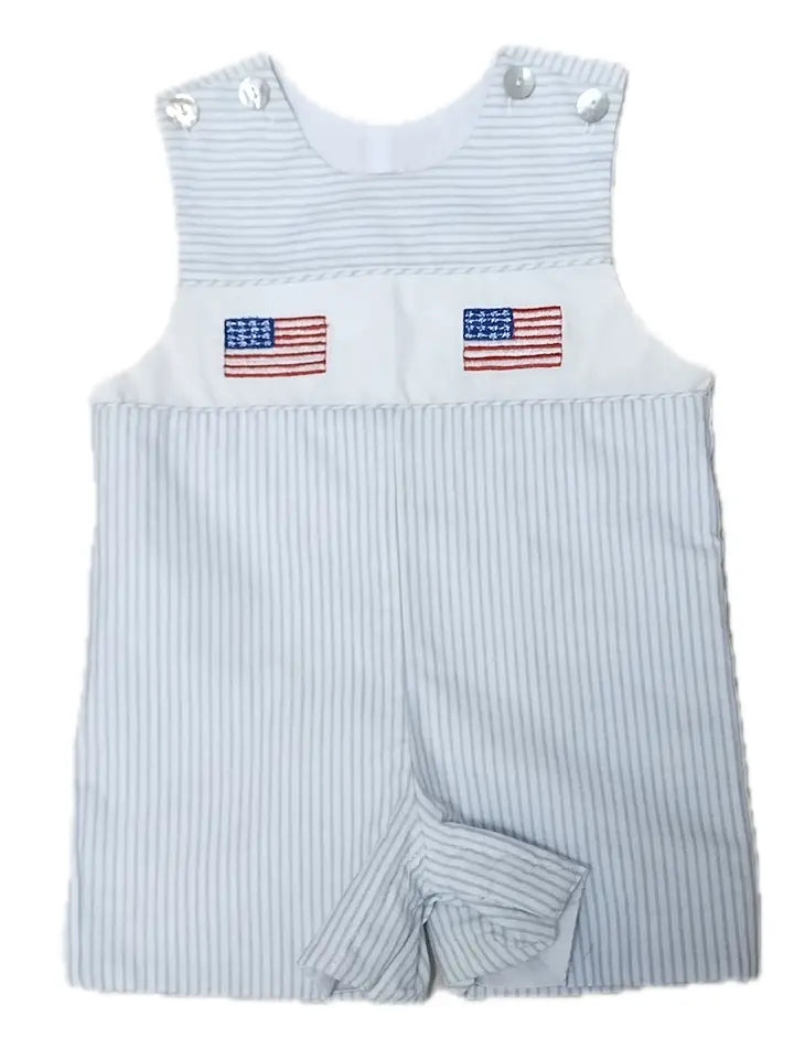 Marco & Lizzy | 4th of July Applique Boy's Overall