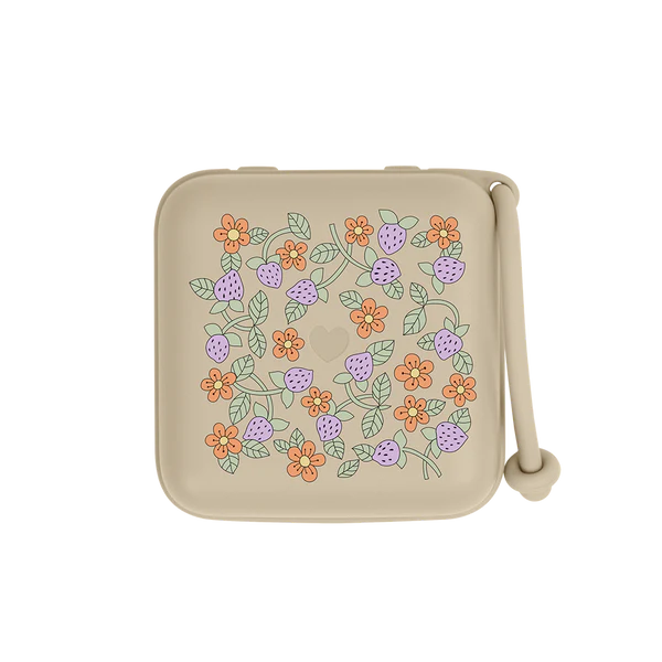 Bibs Pacifier Box- Strawberries & Vanilla Cream