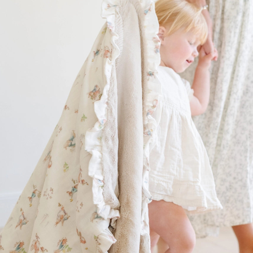 Peter Rabbit™ Bamboo Rayon Muslin/Lush Blankets-Girl