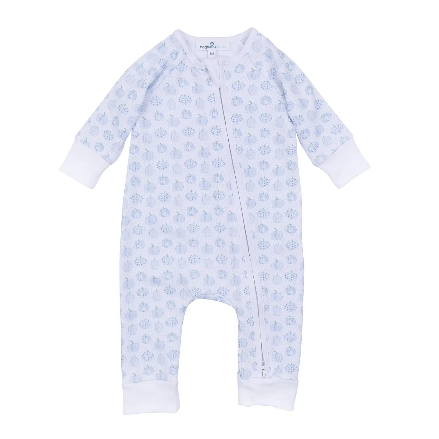 Magnolia Baby Precious Pumpkins Zip Playsuit