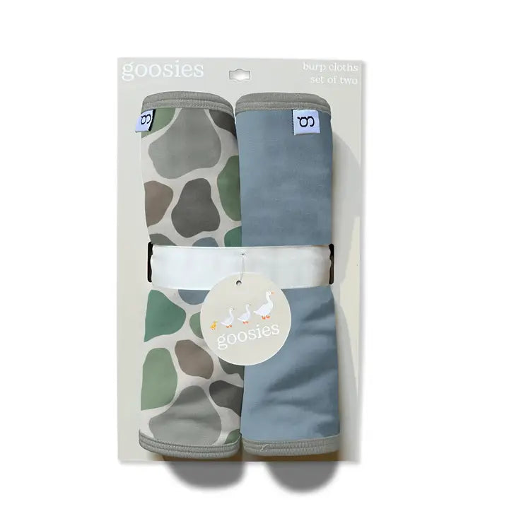 Goosies Pebble Camo Burp Cloth Set