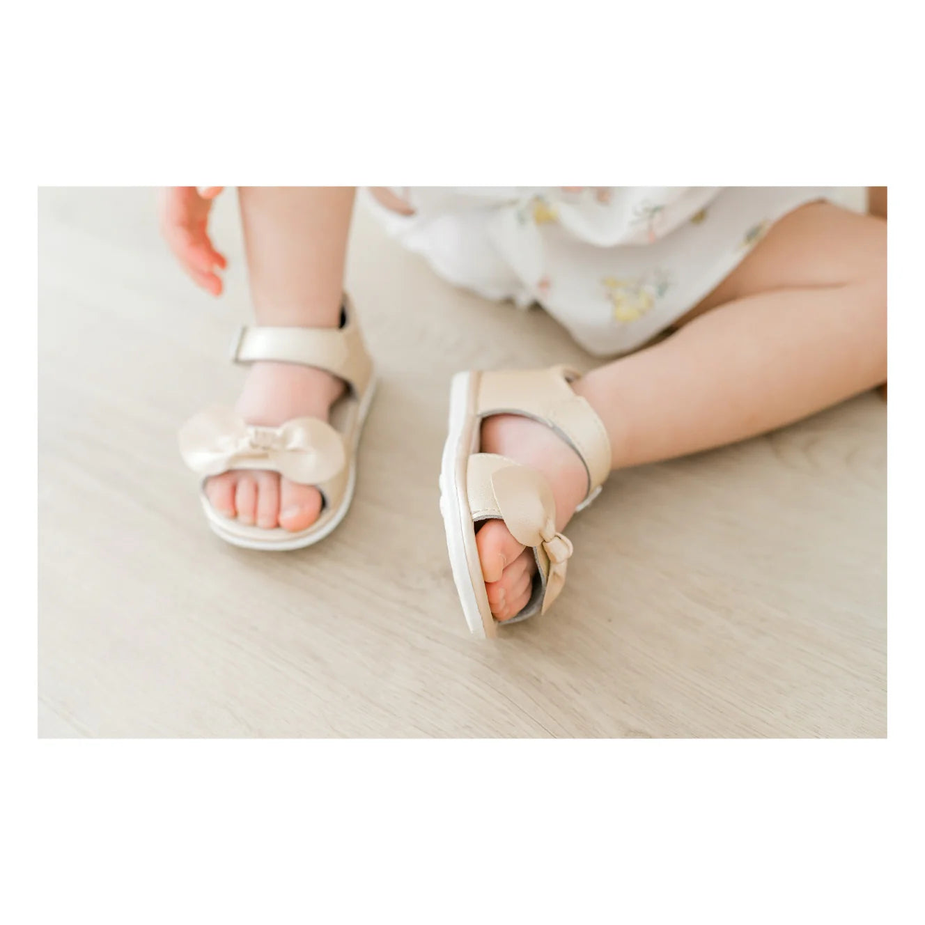 Angel Baby Shoes- Jolie Bow Sandal (Baby)