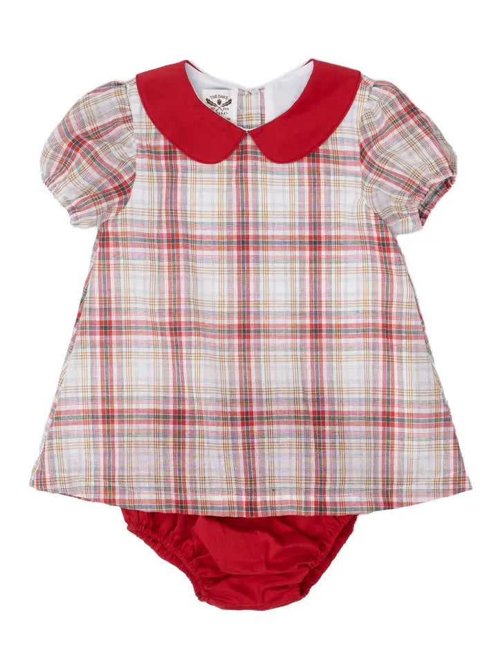 The Oaks Deanna Festive Plaid Bloomer Set