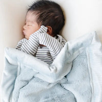 Saranoni | Lush Luxury Receiving Blanket in Chambray