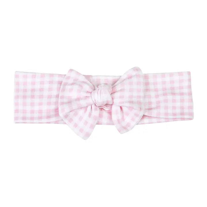 Magnolia Baby Mini Checks Headband- SMALL