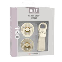 BIBS Pacifier & Clip Gift Set Size 1
