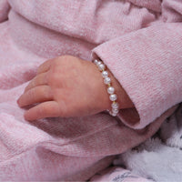 Cherished Moments | 14K Gold Plated Pearl Baby Bracelet- Brynn