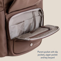 Itzy Ritzy | Belong Bucket Backpack™ – Modern Unisex Backpack in Mocha
