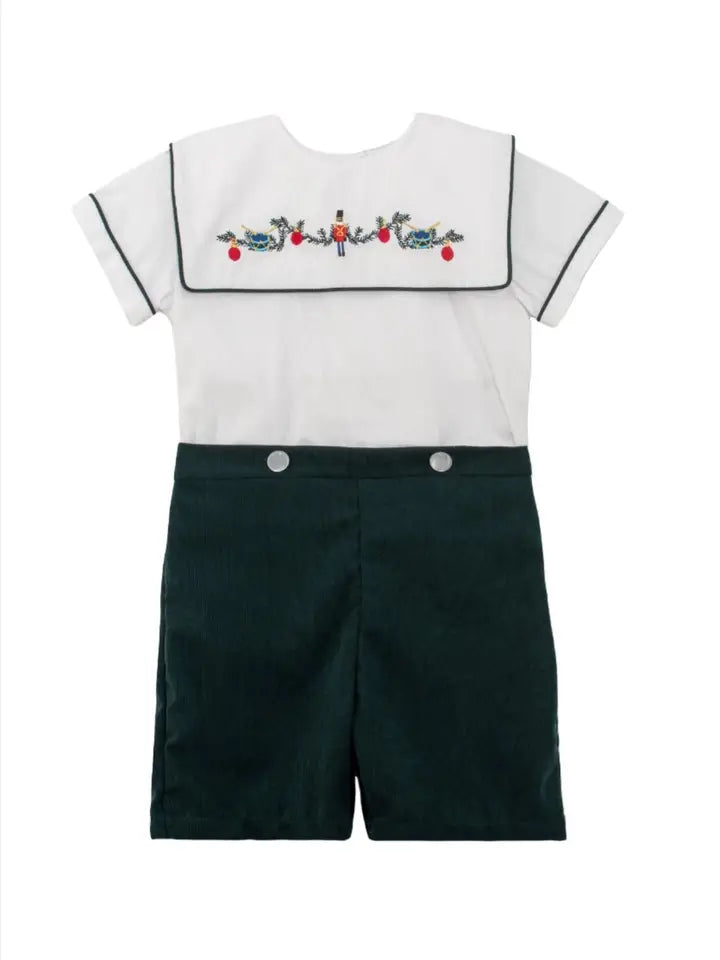 Julius Berger & Carriage Boutique Green Wooden Soldier Baby & Toddler Boy Bobbie Suit