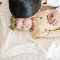 Saranoni | Lush Luxury Receiving Blanket in Natural