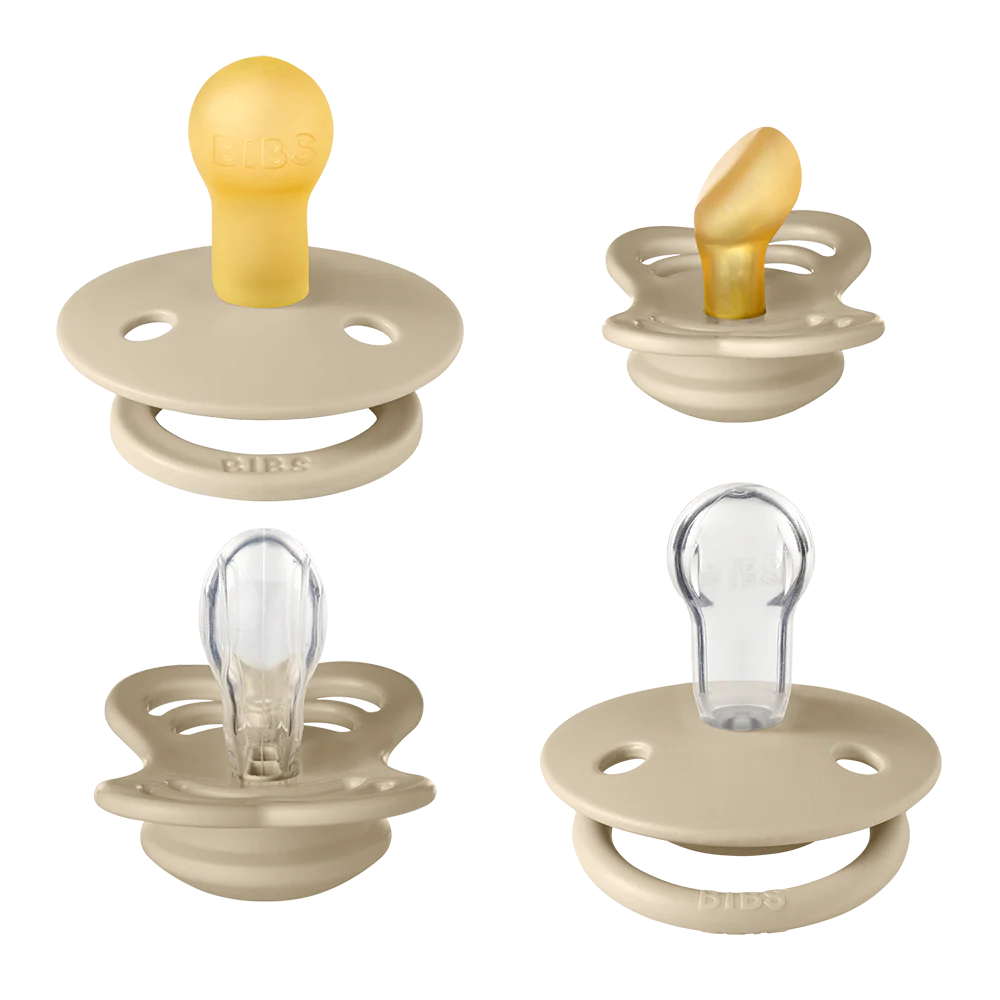 BIBS | Try-It Silicone & Latex Pacifier Collection- Vanilla