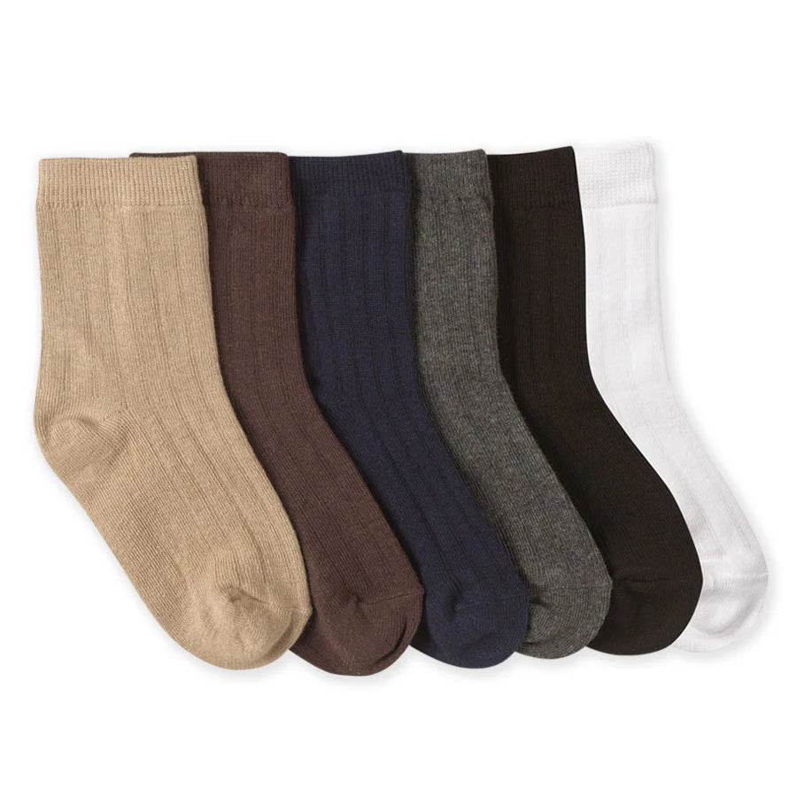 Jefferies Socks Ribbed Crew Sock