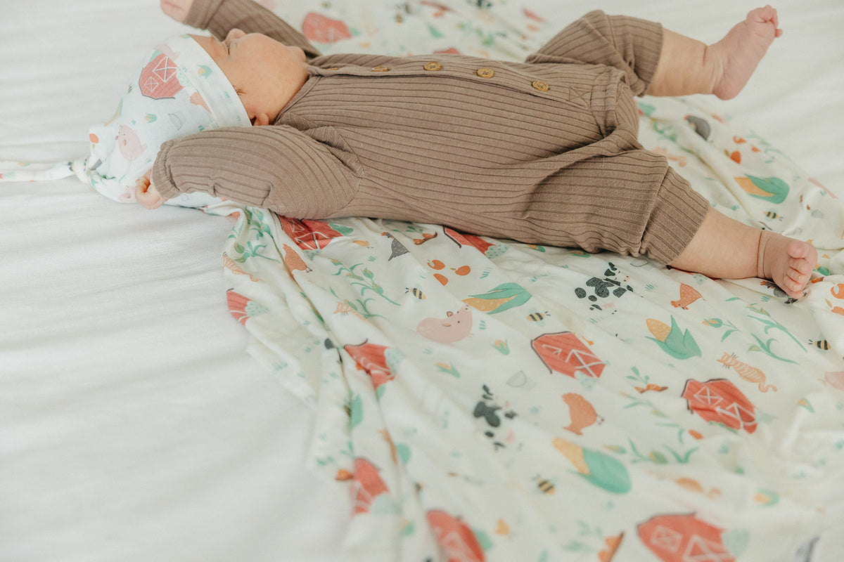Copper Pearl Swaddle Blanket-Farmstead