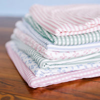 The Uptown Baby Blanket in Gingham Sage