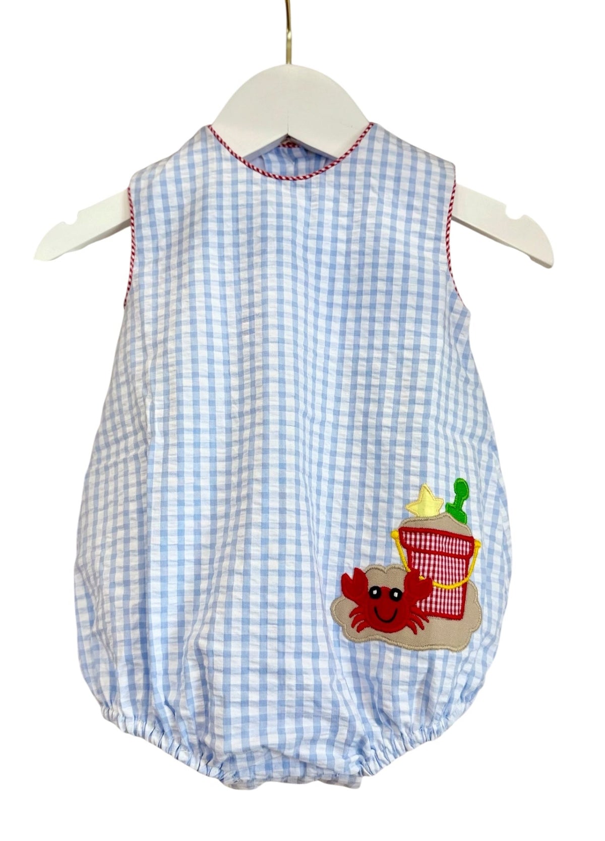 Marco & Lizzy | Boys Crab Baby Romper