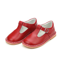 L'Amour Shoes | Selina Scalloped T-Strap Mary Jane
