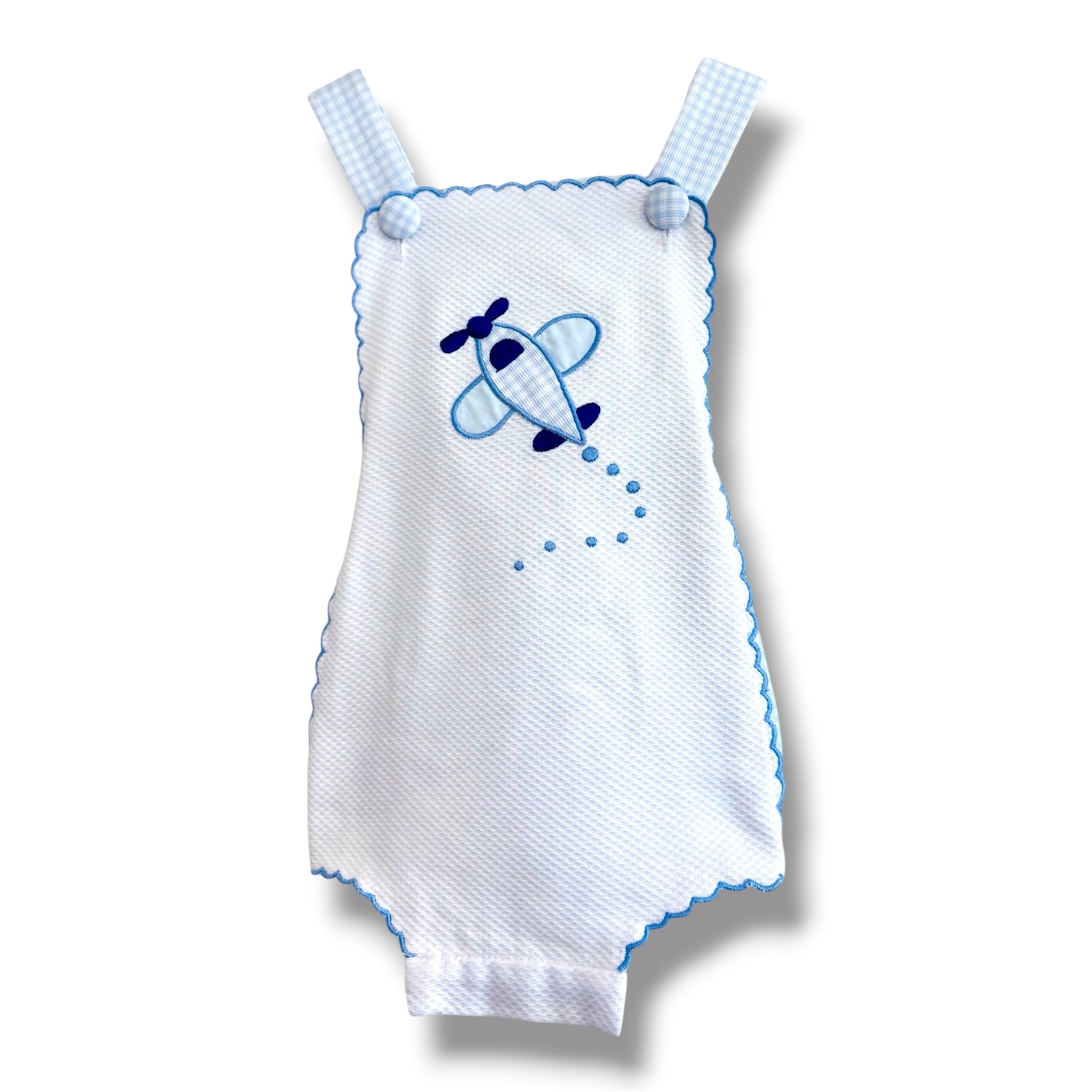 Marco & Lizzy | Baby Boy "Airplane Applique" Romper