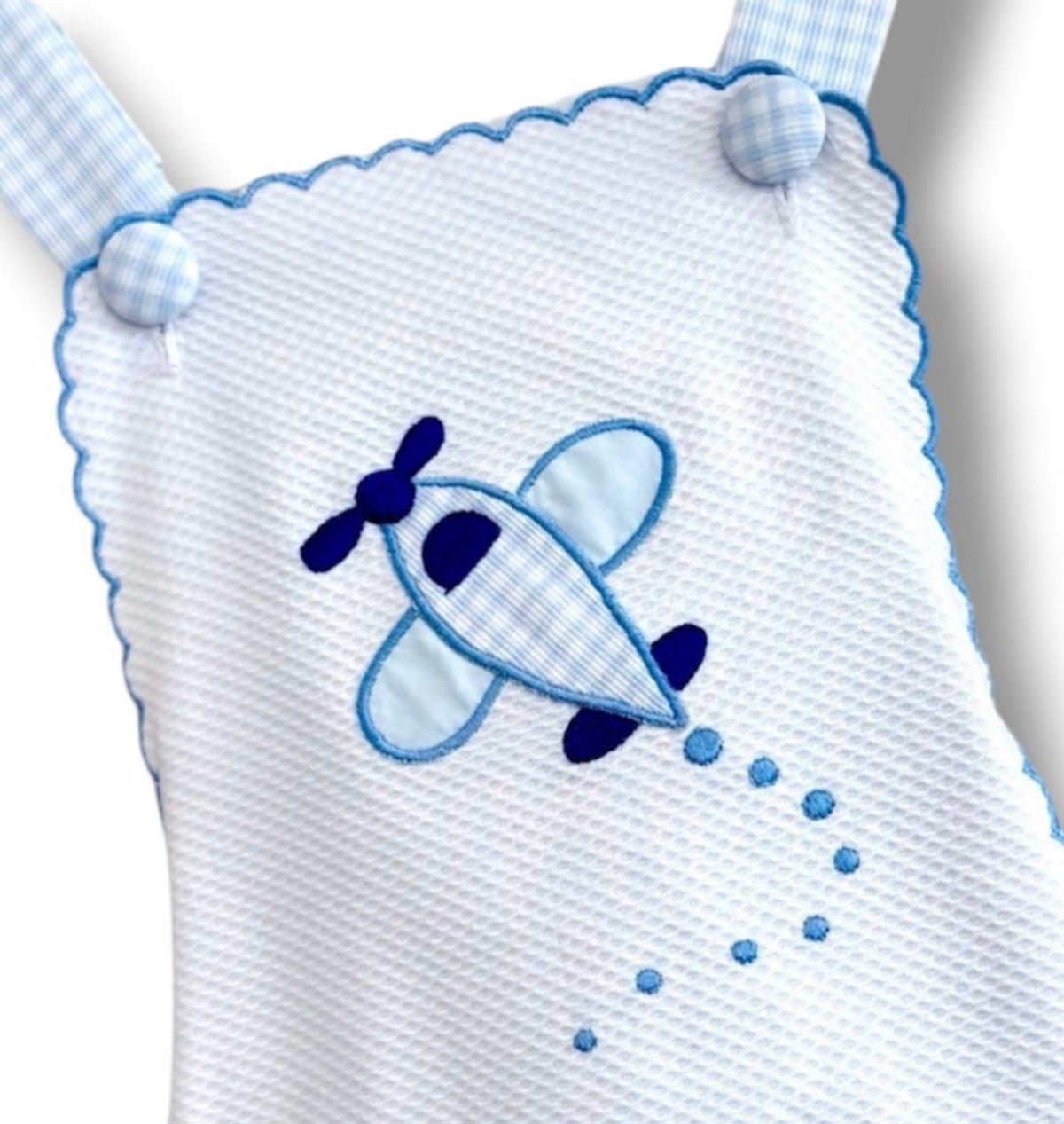 Marco & Lizzy | Baby Boy "Airplane Applique" Romper